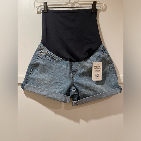 NWT Signature GOLD By LEVI STRAUSS & CO Maternity 5” Shorts Stretch Fabric XS - Picture 4 of 11